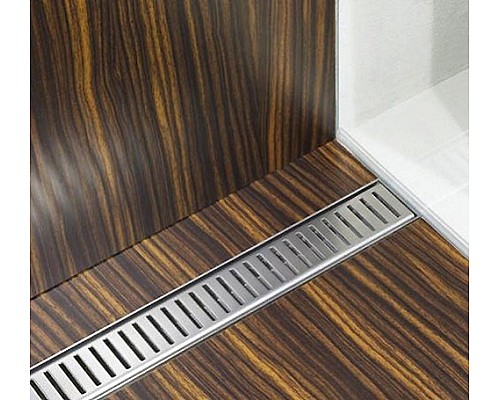 Решетка AlcaPlast Pure PURE-300L нержавеющая сталь глянцевый