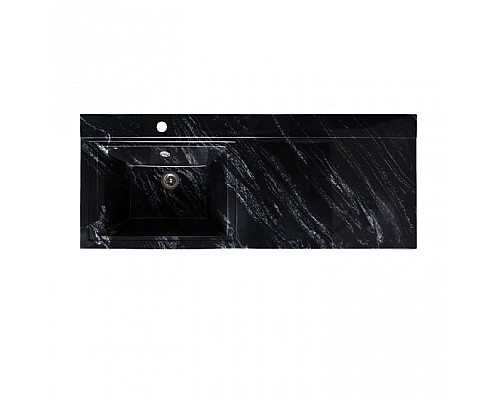 Тумба под раковину Runo ОРИОН 60 УТ000003442 черный мрамор, правое крыло