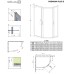 Душевой уголок Radaway Premium Plus E 1900 100x80 профиль Хром стекло фабрик