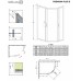 Душевой уголок Radaway Premium Plus E 1900 100x80 профиль Хром стекло фабрик