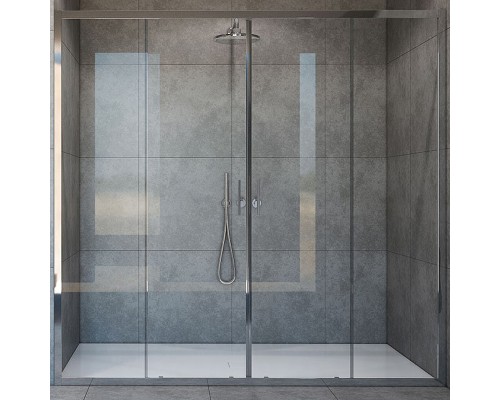Душевая дверь Vincea Garda 200 VDS-1G2200CL профиль Хром стекло прозрачное