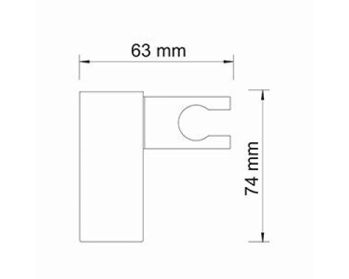 Настенный держатель лейки WasserKRAFT A011