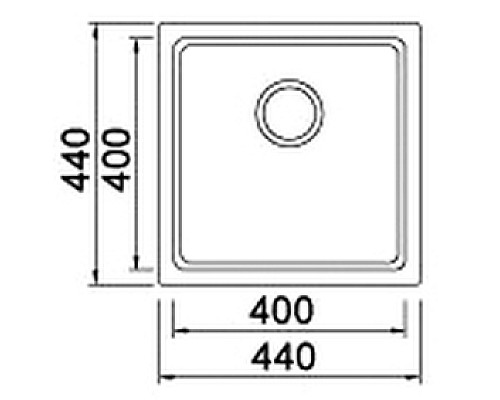 Кухонная мойка Seaman Eco Roma SMR-4444AK.A Нержавеющая сталь