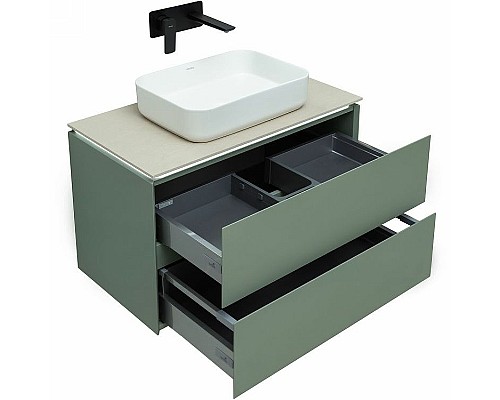 Тумба под раковину Allen Brau Infinity 85 1.21001.CGM подвесная Олива матовая