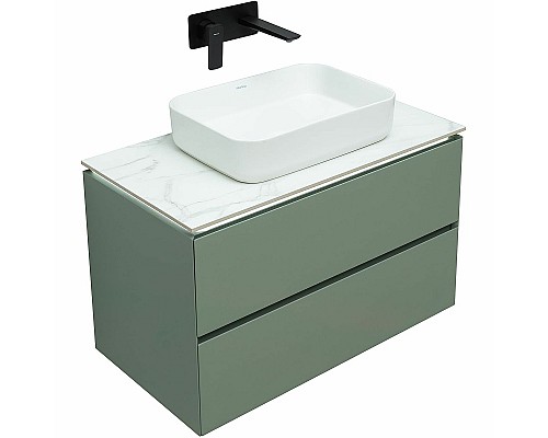 Тумба под раковину Allen Brau Infinity 85 1.21001.CGM подвесная Олива матовая