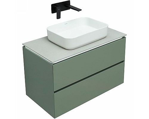 Тумба под раковину Allen Brau Infinity 85 1.21001.CGM подвесная Олива матовая