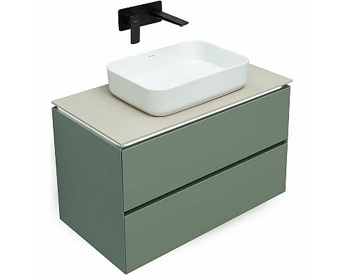 Тумба под раковину Allen Brau Infinity 85 1.21001.CGM подвесная Олива матовая