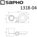 Стакан и мыльница Sapho Diamond Бронза