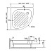 Акриловый поддон для душа RGW Acrylic BP/CL-S 90x90 16180499-51 Белый
