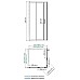 Душевой уголок WasserKRAFT Dill 90x90 61S03 профиль Черный матовый стекло прозрачное