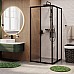 Душевой уголок WasserKRAFT Dill 90x90 61S03 профиль Черный матовый стекло прозрачное