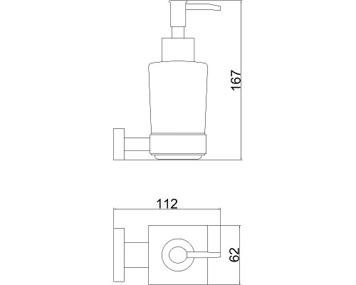 Дозатор для жидкого мыла Belz B903 B90327 Черный матовый