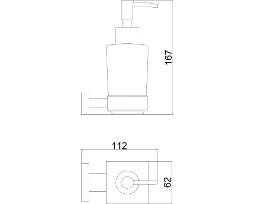 Дозатор для жидкого мыла Belz B903 B90327 Черный матовый
