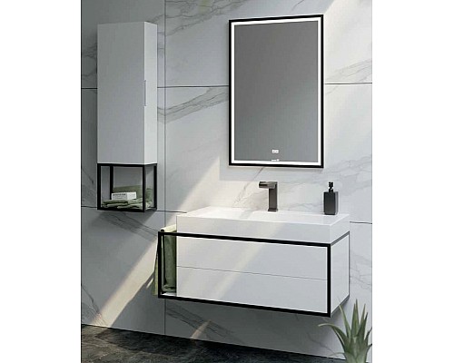 Тумба под раковину Clarberg Logic 100 R LOG0110R подвесная Белая