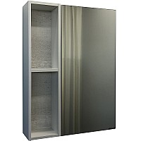 Зеркальный шкаф Comforty Прага 60 00004147599 Дуб белый