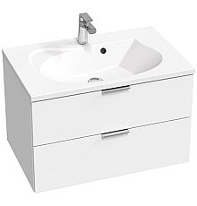 Тумба под раковину Ravak Rosa II 76 X000001495 подвесная Белая глянцевая