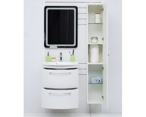 Шкаф пенал De Aqua Токката Тока 1S 30 R 167335 подвесной Белый