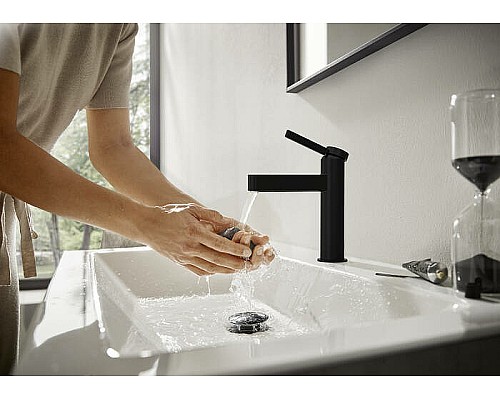 Смеситель для раковины Hansgrohe Finoris 76010670 Черный матовый