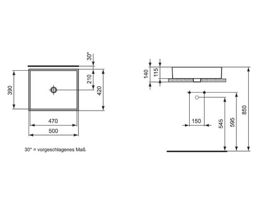 Раковина-чаша Ideal Standard Strada 50 K077601 Euro White