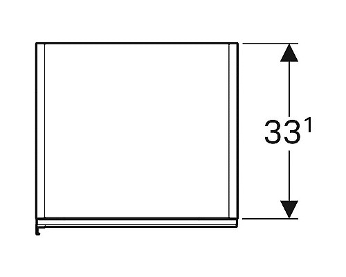 Высокий шкафчик Geberit Acanto 38 см 500.619.JL.2