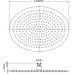 Верхний душ RGW Shower Panels SP-83-25 Хром