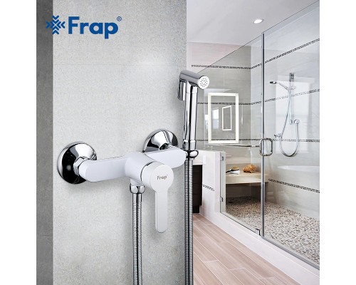 Гигиенический душ со смесителем Frap H41 F2041-8 Белый Хром