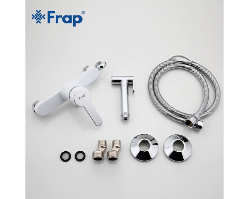 Гигиенический душ со смесителем Frap H41 F2041-8 Белый Хром