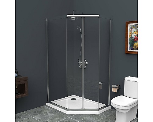 Душевой уголок BelBagno Uno 120х90 UNO-195-PH-2-120/90-C-Cr Хром