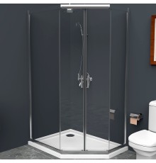 Душевой уголок BelBagno Uno 120х90 Хром