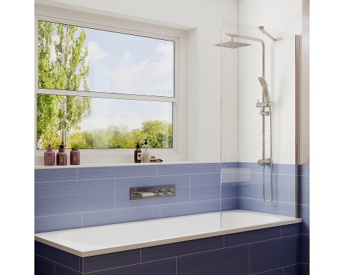 Шторка на ванну Ambassador Bath Screens 70х140 профиль Хром стекло CrystalPure