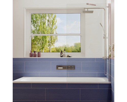 Шторка на ванну Ambassador Bath Screens 70х140 профиль Хром стекло CrystalPure