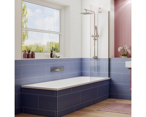 Шторка на ванну Ambassador Bath Screens 70х140 профиль Хром стекло CrystalPure