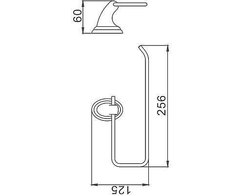 Держатель бумажных полотенец Haiba HB1503-2 Хром
