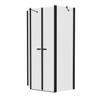 Душевое ограждение NEW TRENDY NEW SOLEO BLACK 100x80x195 (черный)