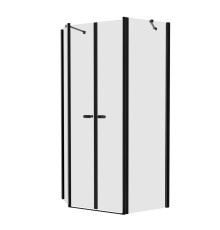 Душевое ограждение NEW TRENDY NEW SOLEO BLACK 100x80x195 (черный)