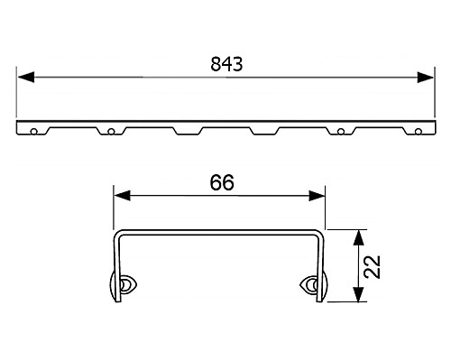 Декоративная решетка TECE drainline organic 600961