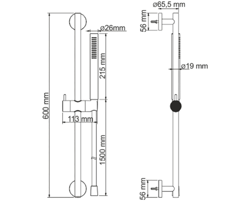 Душевой гарнитур WasserKRAFT A142 Хром