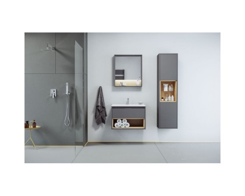 Шкаф-пенал Excellent Tuto 40 см серый/дуб