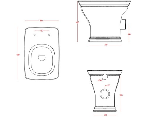 Унитаз Artceram Civitas CIV003 01 00 Белый
