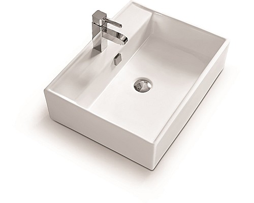 Раковина керамическая накладная SantiLine SL-1002