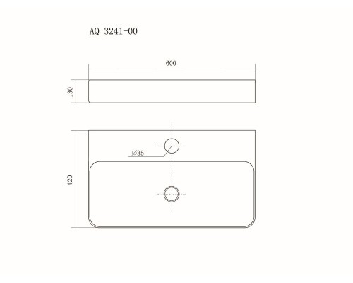 Раковина Aquatek 60 AQ3241-00 Белая