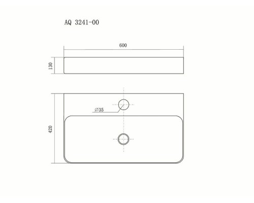 Раковина Aquatek 60 AQ3241-00 Белая