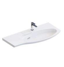 Раковина Kerama Marazzi RIVA мебельная правая с крепежом 100, белая глянцевая