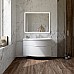 Раковина Kerama Marazzi RIVA мебельная правая с крепежом 100, белая глянцевая