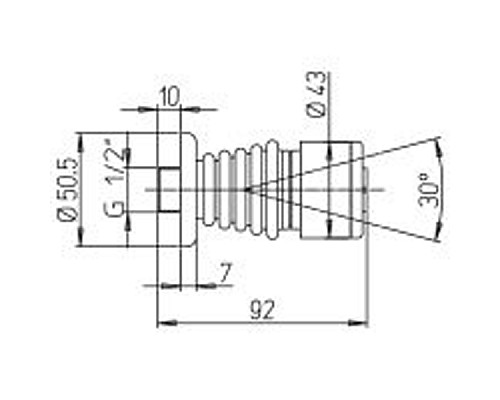 Душевая форсунка Paini 50CR721 Хром
