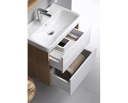 Сити Тумба под умывальник подвесная 50 см CI0105DB AQWELLA