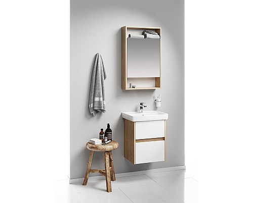 Сити Тумба под умывальник подвесная 50 см CI0105DB AQWELLA