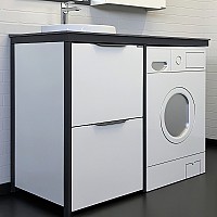 Тумба с раковиной Comforty Лозанна 120 00-00009517 Белый