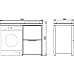 Тумба с раковиной Comforty Лозанна 120 00-00009517 Белый