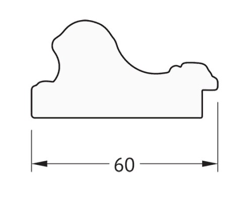 Зеркало Evoform Definite 85х65 Золотые бусы на серебре